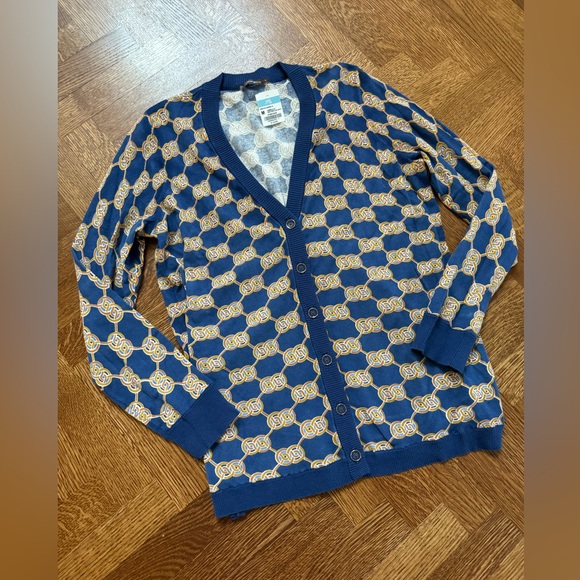 J.McLaughlin Sweaters - NWT J MCLAUGHLIN Kristyn Cardigan Sweater Midi Heraldic Knot Nautical Coastal M